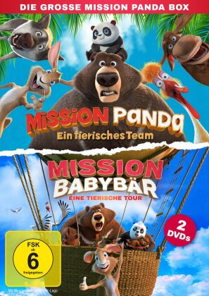 Die grosse Mission Panda Box - Mission Panda (2019) / Mission Babybär (2022) (2 DVD)