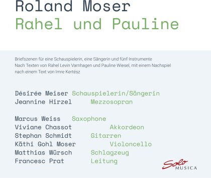 Wursch, Roland Moser (*1943), Désirée Meiser & Jeannine Hirzel - Rahel Und Pauline