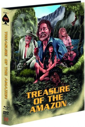 Treasure of the Amazon (1985) (Full Sleeve Scanavo-Box, Bierfilz, Custodia, Edizione Limitata, Blu-ray + DVD)