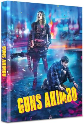 Guns Akimbo (2019) (Cover W, Wattiert, Édition Limitée, Mediabook, Blu-ray + DVD)