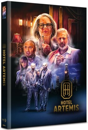 Hotel Artemis (2018) (Cover A, Limited Edition, Mediabook, 4K Ultra HD + Blu-ray)