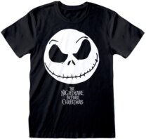 Nightmare Before Christmas - Nightmare Before Christmas - Jack Face & Logo T Shirt (XXL)