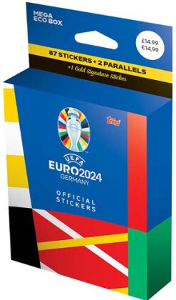 Topps UEFA EURO 2024 Sticker Mega Eco Pack