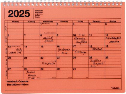 MARK'S 2025 Tischkalender M - Orange