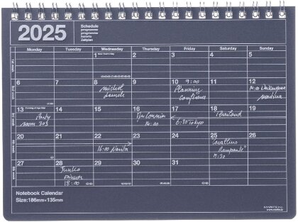 MARK'S 2025 Tischkalender S - Black