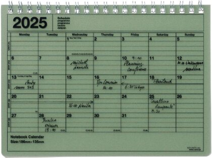 MARK'S 2025 Tischkalender S - Khaki