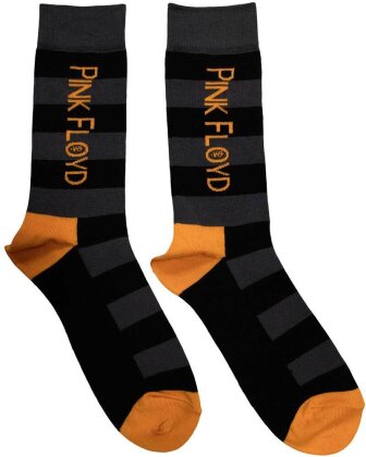 Pink Floyd Unisex Ankle Socks: Orange Logo (UK Size 6 - 11) - Taille UK Size 6 - 11