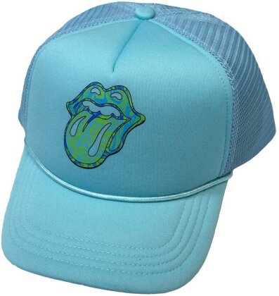 The Rolling Stones Unisex Mesh Back Cap - Psychedelic Tongue