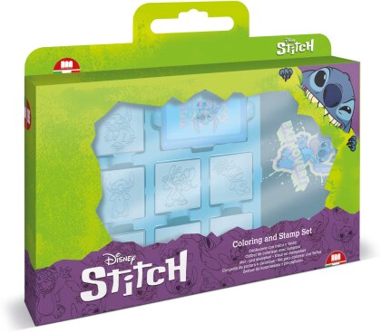 Stempelset Stitch 12 Teile - 7 Stempel, 3 Filzstifte,