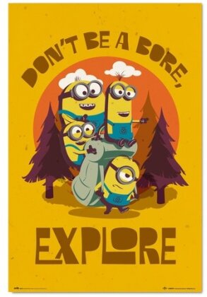 Poster - Don't be bore, explore - Minions