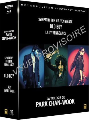 La trilogie de Park Chan-Wook - Sympathy for Mr. Vengeance / Old Boy / Lady Vengeance (3 4K Ultra HDs + DVD + 3 Blu-rays)