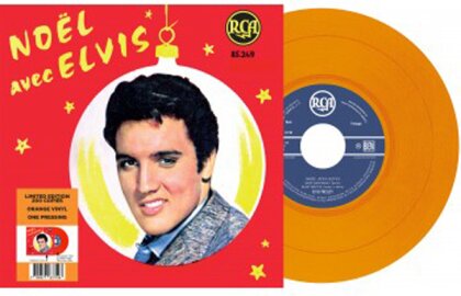 Elvis Presley - Ep Étranger N°12 - Noël Avec Elvis (Orange Vinyl, 7" Single)