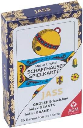 Jasskarten Opti mit Goldfolie - extra grosse Symbole, 87x88