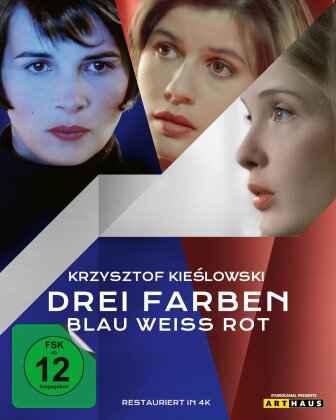 Drei Farben - Blau, Weiss, Rot (Neuauflage, Restaurierte Fassung, 4 Blu-rays)