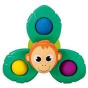 Ravensburger 4867 play+ Pop-it Spinner - Affe, Saugnapf-Spielzeug, Silikon-Spielzeug, Baby-Spielzeug ab 6 Monate