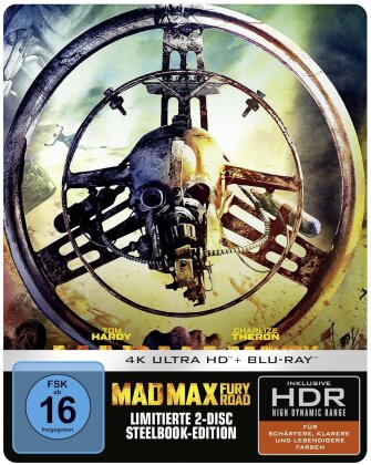 Mad Max - Fury Road (2015) (Édition Limitée, Steelbook, 4K Ultra HD + Blu-ray)