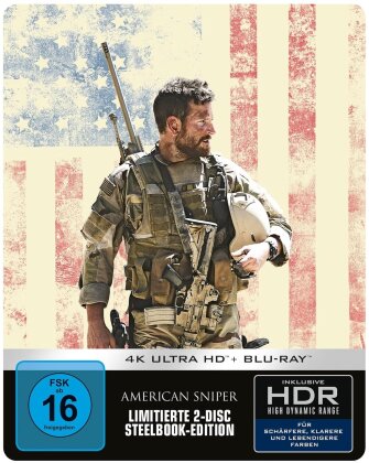 American Sniper (2014) (Edizione Limitata, Steelbook, 4K Ultra HD + Blu-ray)