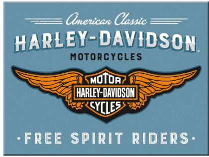 Harley-Davidson - Logo Blue Magnet