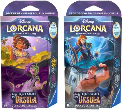 Disney Lorcana JCC : Le retour d’Ursula - Display de Deck de démarrage (8 Decks)