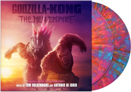 Tom Holkenborg - Godzilla X Kong: The New Empire - OST (2024 Reissue, Waxwork, Gatefold, Neon Pink/Blue Swirl Vinyl, 2 LP)