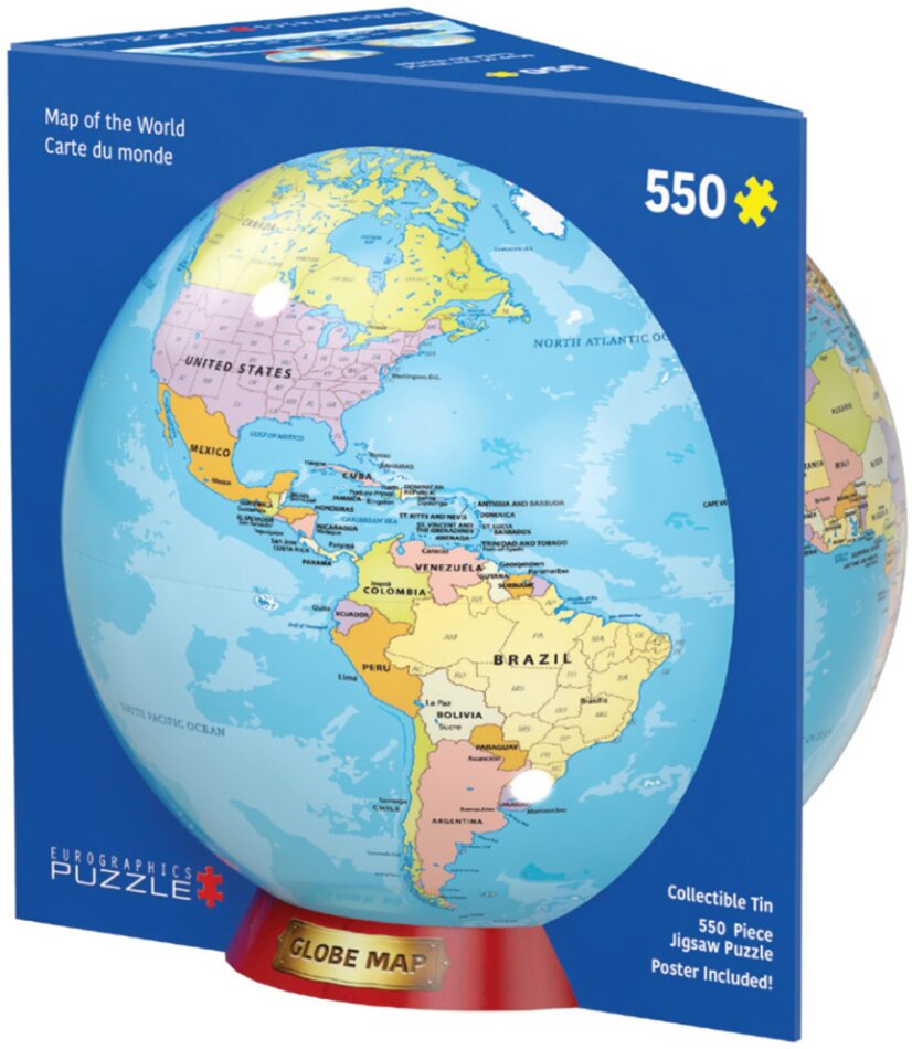 Weltkarte Puzzledose