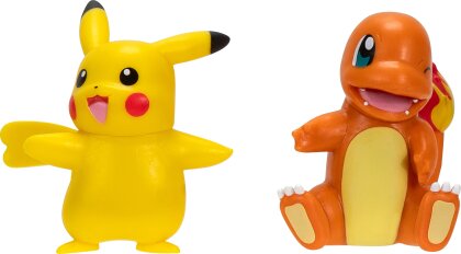 Pokémon - Battle Figure First Partner 2er Pack Glumanda Pikachu
