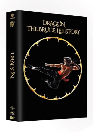 Dragon - The Bruce Lee Story (1993) (Cover B, + Comic, Limited Edition, Mediabook, Blu-ray + DVD)
