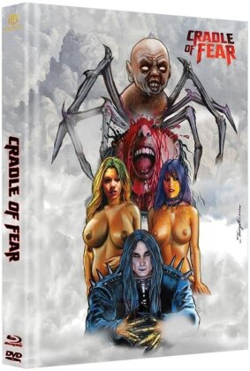 Cradle of Fear (2001) (Cover B, Wattiert, Limited Edition, Mediabook, Blu-ray + DVD)