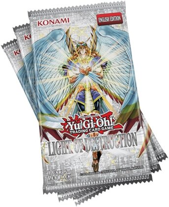 Yu-Gi-Oh! TCG - Light of Destruction Unlimited Reprint Booster 3-Pack (Cardboard Tuckbox)