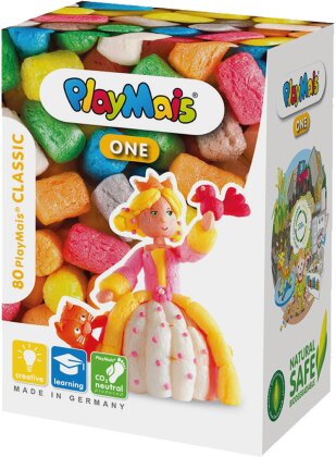 PlayMais Classic Prinzessin - Bastelbox, 70 Stück, Anleitung,