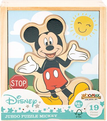 Disney Holzpuzzle Mickey - 19 Teile, total 6 Mickey-