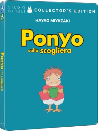 Ponyo sulla scogliera (2008) (Limited Collector's Edition, Steelbook, Blu-ray + DVD)
