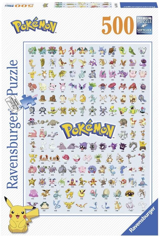 Pokémon Puzzle Pokémon Pokédex (500 Teile)
