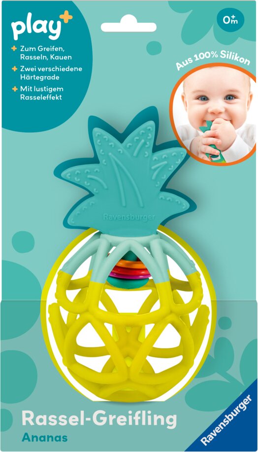 Play+ Rassel-Greifling - Ananas