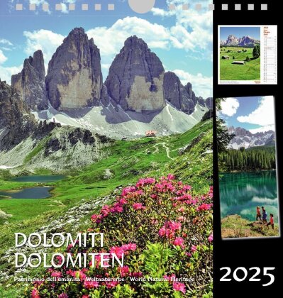 Dolomiten 2025 - Postkartenkalender Hochformat
