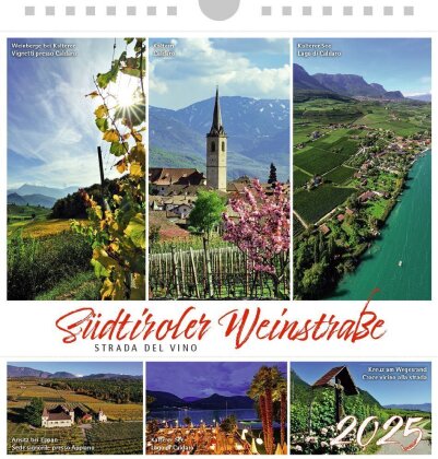 Südtiroler Weinstrasse 2025 - Postkartenkalender Querformat