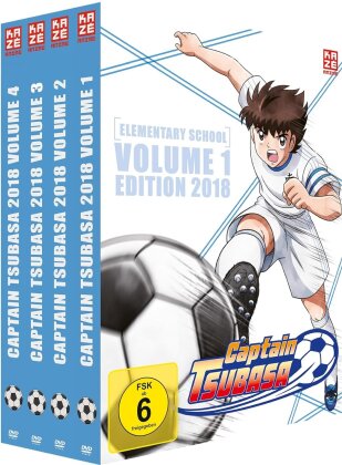 Captain Tsubasa - Vol. 1-4 (2018) (Gesamtausgabe, Bundle, 8 DVDs)