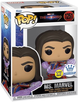 Funko Pop! Marvel: The Marvels - Ms. Marvel (Glows in the Dark) - Special Edition