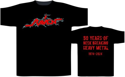 Raven - Logo/50 Years T-Shirt