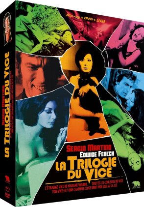 la trilogie du vice - L'étrange vice de Madame Wardh / Toutes les couleurs du vice / Ton vice est une chambre close dont moi seul ai la clé (3 Blu-ray + 3 DVD + Libro)