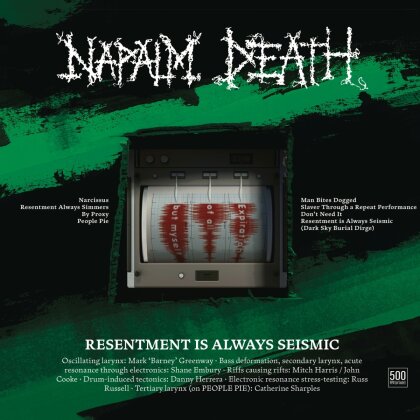Napalm Death - Resentment is Always Seismic - a final throw of Th (2024 Reissue)