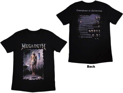 Megadeth Unisex T-Shirt - Countdown (Back Print)