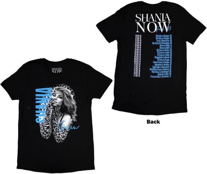 Shania Twain Unisex T-Shirt - Tour 2018 Gloves Photo (Back Print & Ex-Tour)