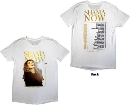 Shania Twain Unisex T-Shirt - Tour 2018 Mic Photo (Back Print & Ex-Tour)
