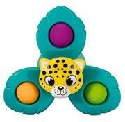 Ravensburger 4868 play+ Pop-it Spinner - Leopard, Saugnapf-Spielzeug, Silikon-Spielzeug, Baby-Spielzeug ab 6 Monate
