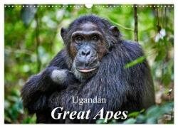 Ugandan Great Apes (Wall Calendar 2025 DIN A3 landscape) - CALVENDO 12 Month Wall Calendar