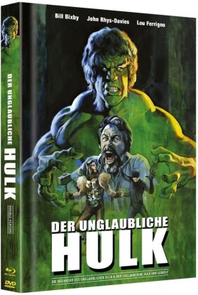 Der Unglaubliche Hulk (Cover A, Double Feature, Édition Limitée, Mediabook, 2 Blu-ray + 2 DVD)