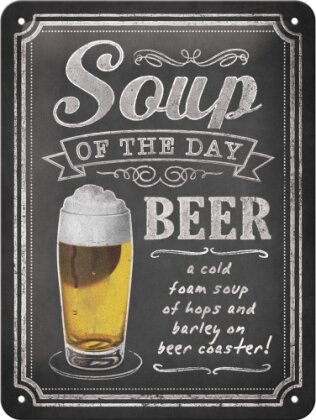 Soup of the Day Blechschild 15 x 20cm