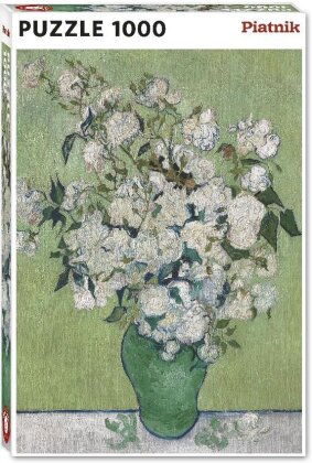 van Gogh - Gruene Vase mit weissen Rosen