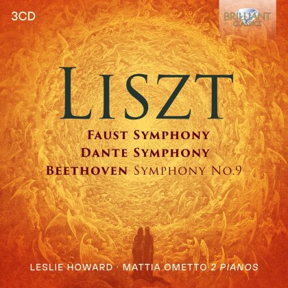 Franz Liszt (1811-1886), Ludwig van Beethoven (1770-1827), Leslie Howard & Mattia Ormetto - Liszt: Faust Symphony, Dante Symphony, Beethoven Symphony No.9 (3 CD)